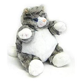 Gray Tabby Cat Baby Plumpee Peluche De Juguete 7 H