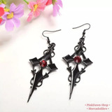 Aretes De Cruz Goticos Elegantes Egirl Vampiro Cosplay