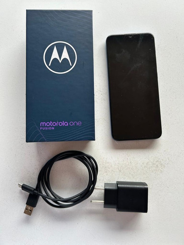 Celular Motorola One Fusion 64 Gb Azul-safira 4 Gb Perfeito