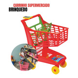 Carrinho De Compras Supermercado Market Vermelho Magic Toys