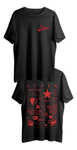 Camiseta Algodão Unissex Jão Super Cantor Show Camisa 