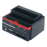 Leitor De Cartões Tf/sd/xd/cf/ms/m2 Clone 2 Portas Hdd Usb 2