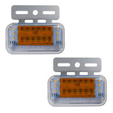 Juego De Faros Led Laterales Camion 24v Ambar Poli 26267