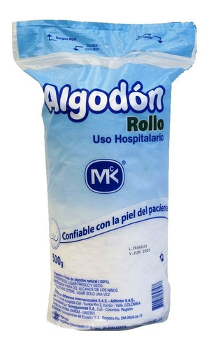 Algodón En Rollo Quirurgico Mk ® X 500 Grs.