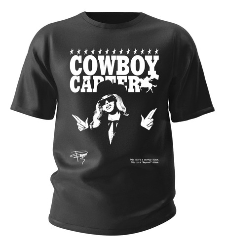 Camiseta Algodao Beyonce Album Novo Cowboy Carter Pop
