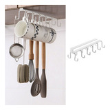 Suporte De Utensílios De Cozinha Hanger Iron Double Row Hook