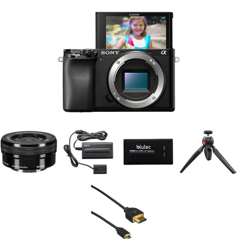 Sony Alpha A6100 Mirrorless Digital Camara Con 16-50mm Lens