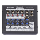 Mesa De Som Mixer Nanomix Ll Audio Na602r 6 Canais Bivolt