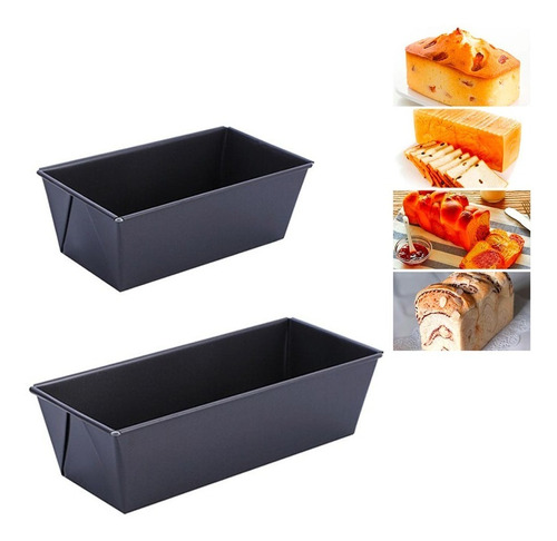 Duo Molde Pan De Caja Panadería Hornear Antiadherente