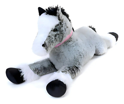 Qx Peluche De Caballo Gigante, Poni Marrón Grande, @hgv