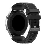 Pulseira 22mm Silicone Confort Compatível Zeblaze Stratos 2 Cor Preto