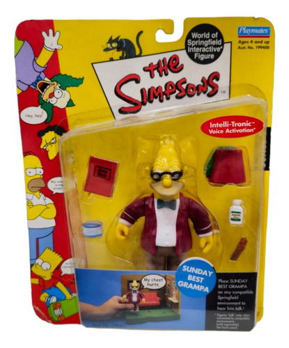 Simpsons Playmates Serie #9 Sunday Best Grampa Eternia Store