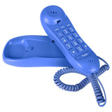 Teléfono Delgado De Color Azul Para Pared O Escritorio Con M