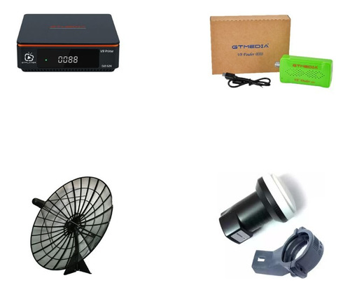 Kit Tv Satelital: Deco + Antena + Lnb + Satfinder