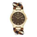 Relógio Technos Feminino Ref: 2115tut/1m Bracelete Dourado