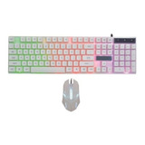 Teclado Gamer Retroiluminado + Mouse Aoas M-400 