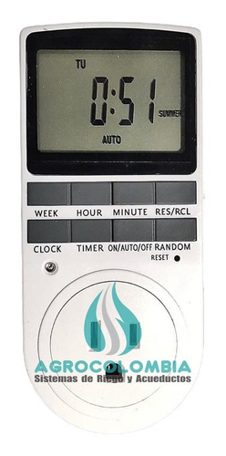 Temporizador Timer Programable Digital, 10 Configuraciones