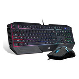 Kit De Teclado Y Mouse Gamer Hp Gk1100 Retroiluminado Usb