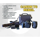Cámara Canon T6 Rebel