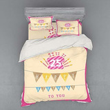 Fundas Para Edredones - Ambesonne 25th Birthday Duvet Cover 