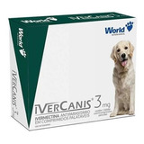 Comprimido Antiparasitário Para Ácaro World Ivercanis Para Cão De 7.5kg A 15kg