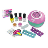 Kit Uñas Para Niñas Set Manicure Creativo Juguete Esmaltes