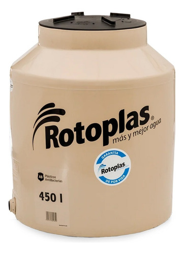 Tinaco Rotoplas De 450 Litros Para 2 Personas Beige Con Accesorios Filtro Hydro-net