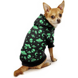 Roupa Pet Moletom Capuz Cachorro Alien Psicodélico Galaxia