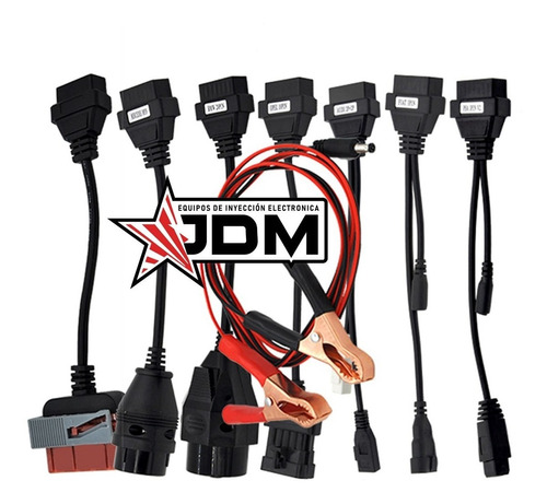 Kit 8 Cables Adaptadores Para Autos Obd2 Autocom Delphi Launch