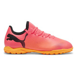 Botines Puma Future 7 Play Tt Jr Niños Fútbol Naranja