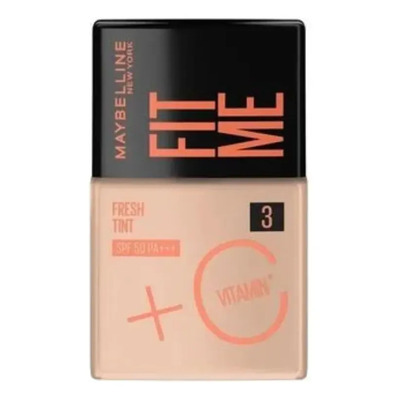 Maybelline Base Fit Me Fresh Tint 30ml, larga duración, alta cobertura, con protector solar | Envío gratis