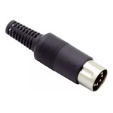 Conector Plug Din 5 Pinos Macho 180 Graus 