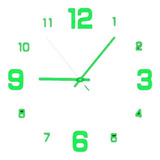 Reloj Para Pared 3d Grande Adhesivo Diseño Moderno 120cm