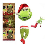 Decoración De Árbol De Navidad De Peluche Grinch De Pelo Lar