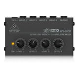 Micro Mixer Behringer Mx400 Mezclador De 4 Canales Oferta!!