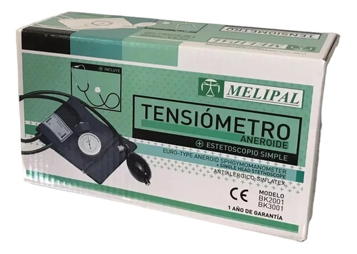 Tensiometro Aneroide Con Estetoscopio Melipal Bk2001-3001