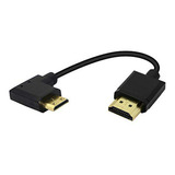 Cable Hdmi - 15cm Mini Hdmi To Hdmi Short Cable, 90 Degree L