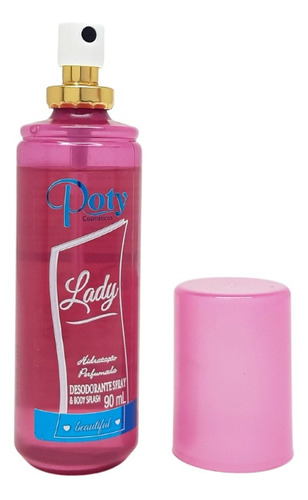 Desodorante Body Splash Lady Poty Feminino 90ml