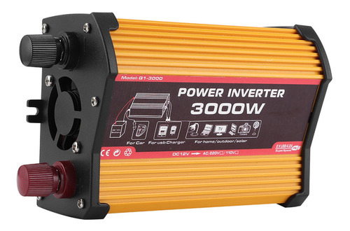 Inversor De Coche Dual Usb 3000w Auto Power Converter Modifi