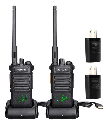 2 Pcs Radios Walkie Talkies Largo Alcance 10w Retevis Rt86