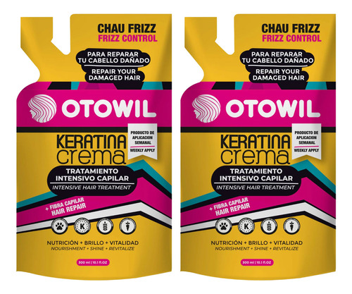 Pack Tratamiento Capilar Intensivo Otowil Keratina 250 Gr