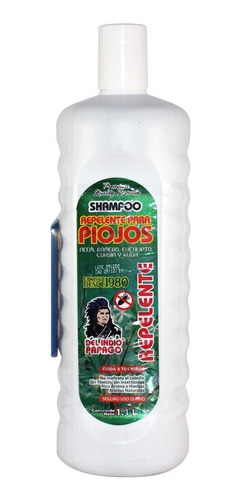 Shampoo Repelente De Piojos Del Indio Papago 100% Natural Neem Romero Eucalipto Cuasia Tomillo Y Ruda Envío Gratis