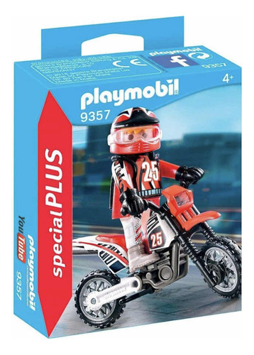 Playmobil Special Plus 9357, Motociclista Motocross!