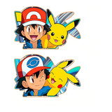 Sticker 3d Movimiento Anime Pokemon Charizard Ash Pikachu