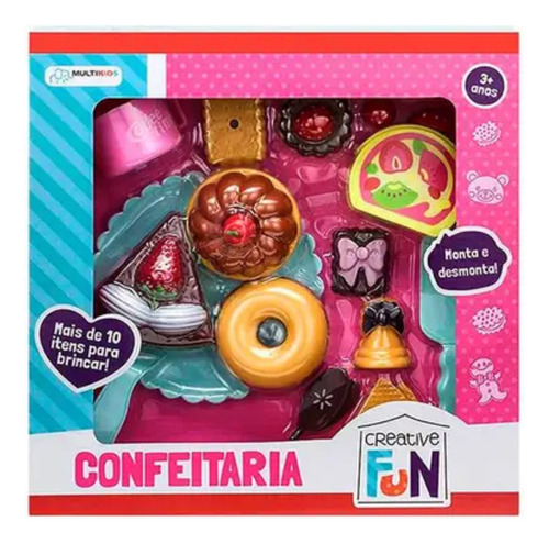 Confeitaria Brinquedo Infantil Creative Fun Multikids Br602