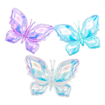 6 Globos Mariposas De 65x48cm Transparentes Iridiscentes | MercadoLibre