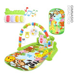 Gimnasio Para Bebe Didactico Tapete Juego Tipo Piano Musical Color Verde/colores