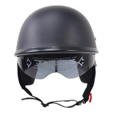 Mitad Plana De Moto Con Visera Abatible Para Cruiser Chopper