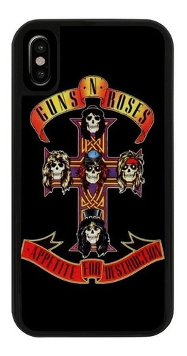 Funda Uso Rudo Tpu Para iPhone Guns And Roses Rock Moda 06