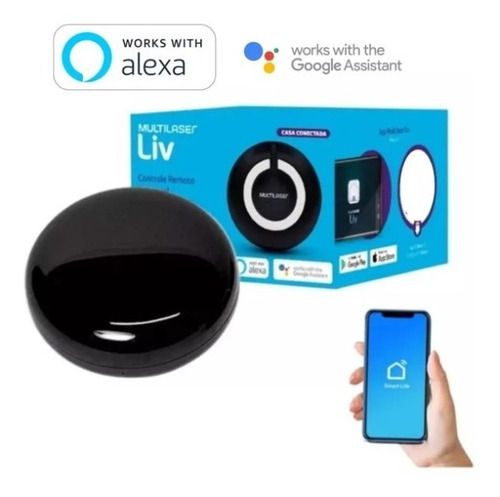 Smart Controle Inteligente Wi-fi Infravermelho Comp. Alexa